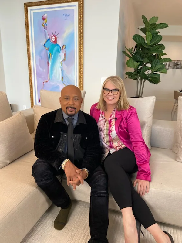 Kerrie Lee Brown with Daymond John