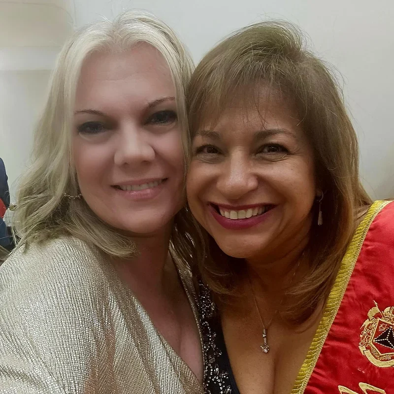 Kerrie Lee Brown with Dr. Betty Uribe